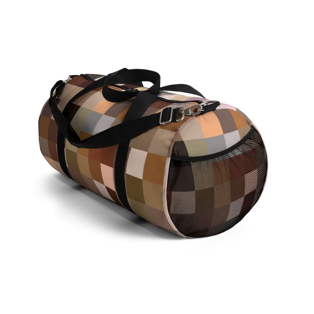 Custom-Print Carry-On Duffel – Brown Multicolor