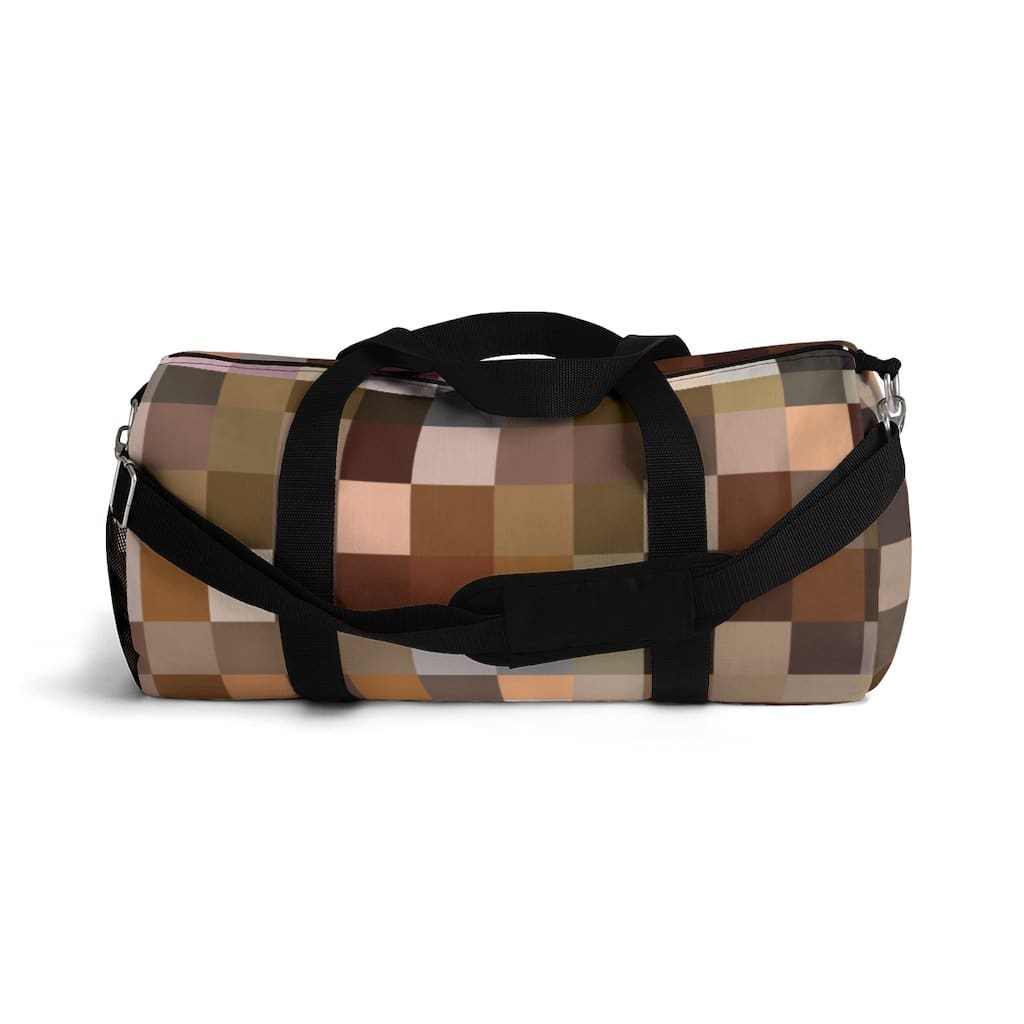 Custom-Print Carry-On Duffel – Brown Multicolor