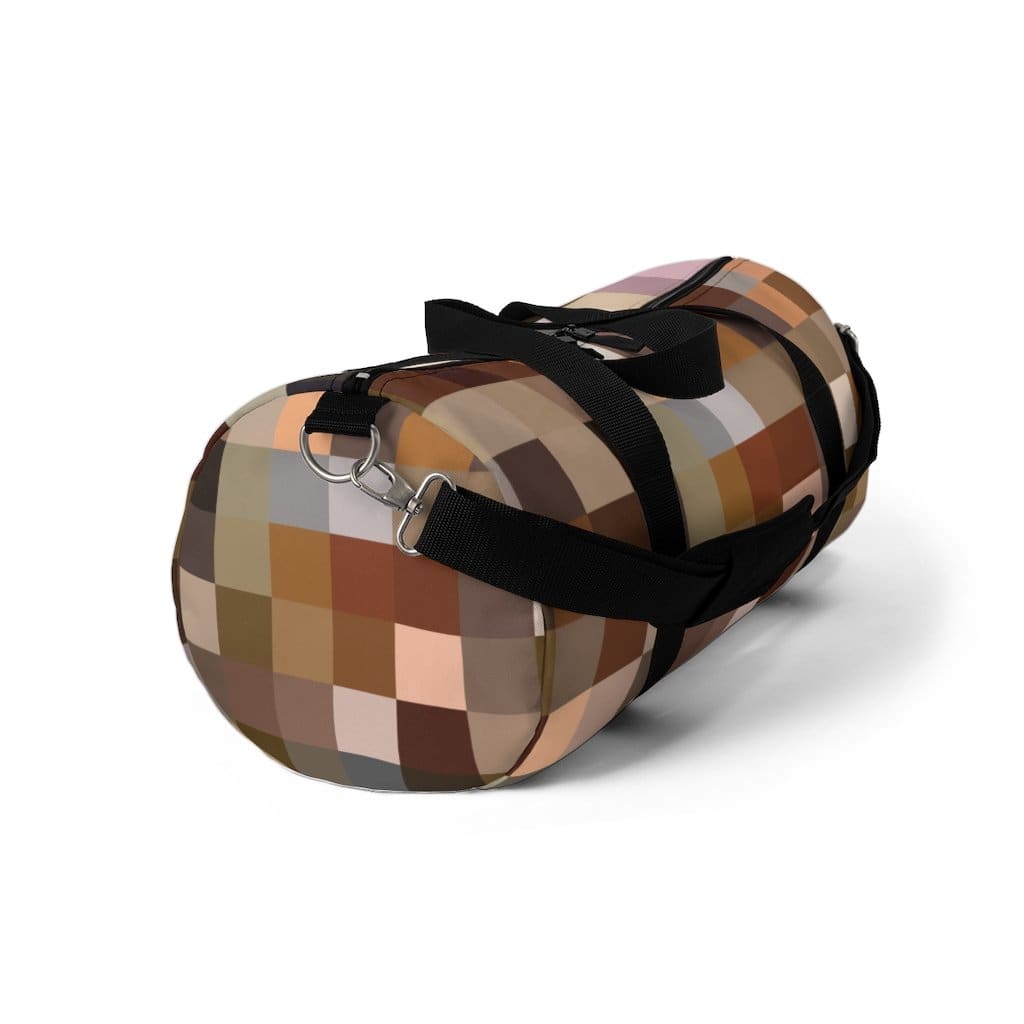Custom-Print Carry-On Duffel – Brown Multicolor