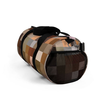 Custom-Print Carry-On Duffel – Brown Multicolor