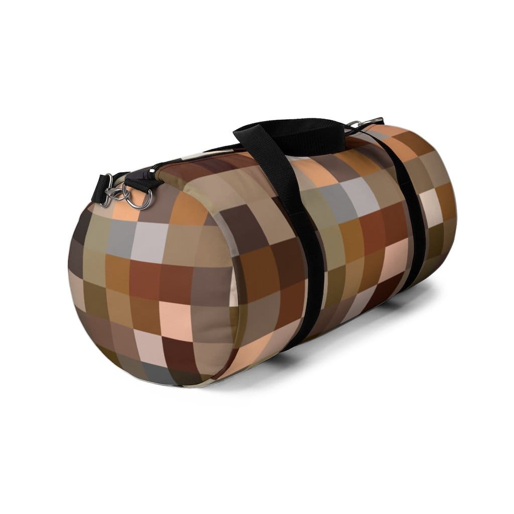 Custom-Print Carry-On Duffel – Brown Multicolor