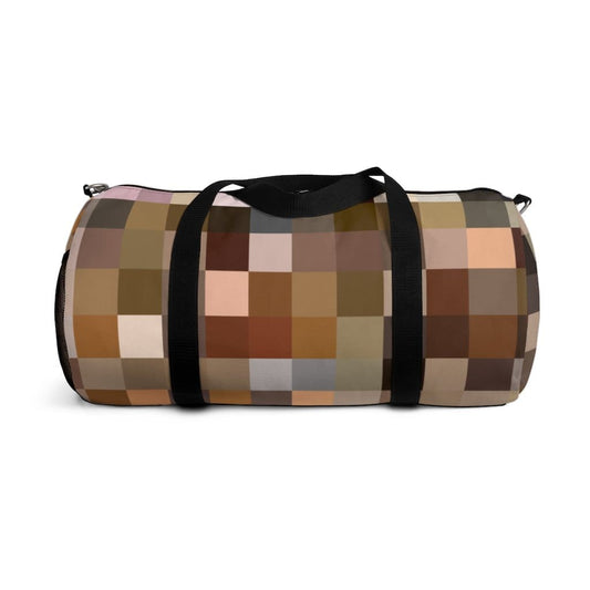Custom-Print Carry-On Duffel – Brown Multicolor