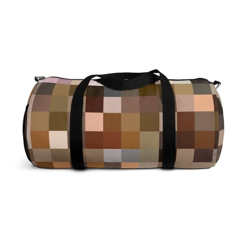 Custom-Print Carry-On Duffel – Brown Multicolor