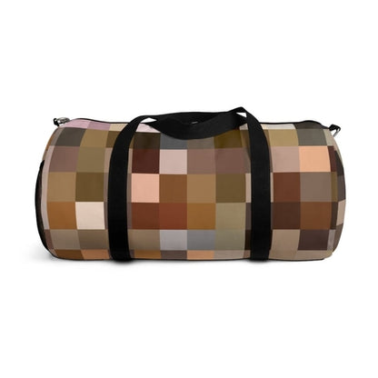 Custom-Print Carry-On Duffel – Brown Multicolor