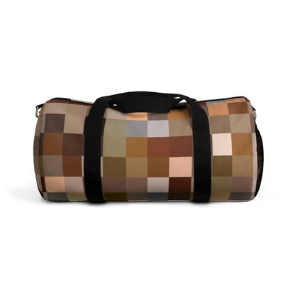Custom-Print Carry-On Duffel – Brown Multicolor