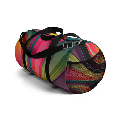 Custom-Print Carry-On Duffel – Multicolor Swirl Design