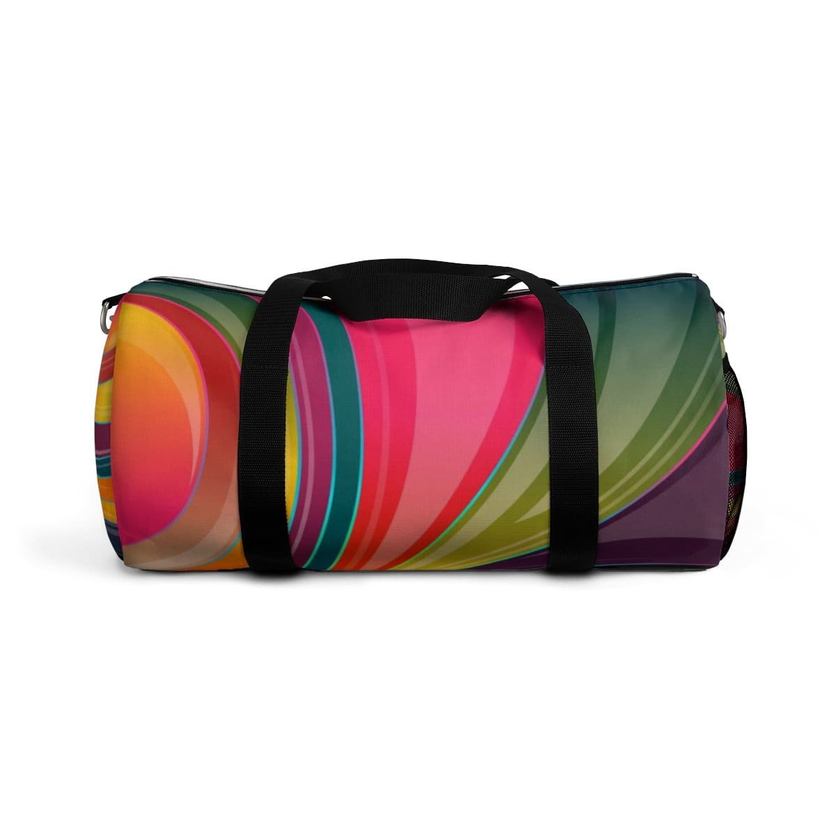 Custom-Print Carry-On Duffel – Multicolor Swirl Design