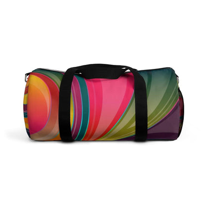 Custom-Print Carry-On Duffel – Multicolor Swirl Design