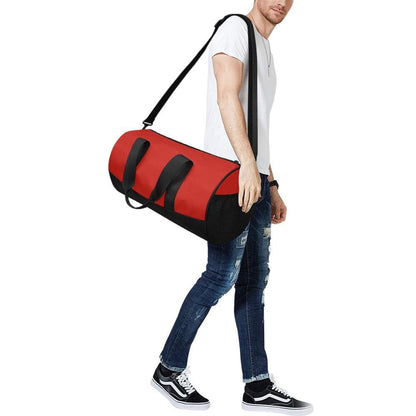 Custom-Print Carry-On Duffel – Solid Red