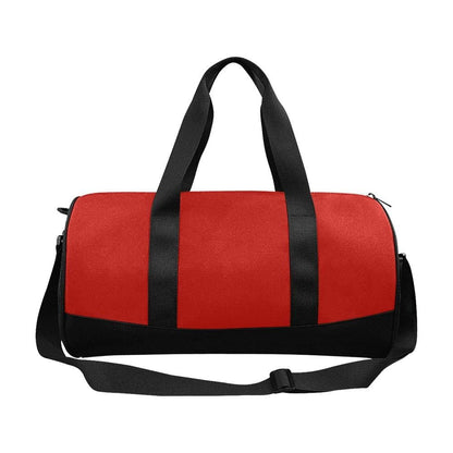 Custom-Print Carry-On Duffel – Solid Red
