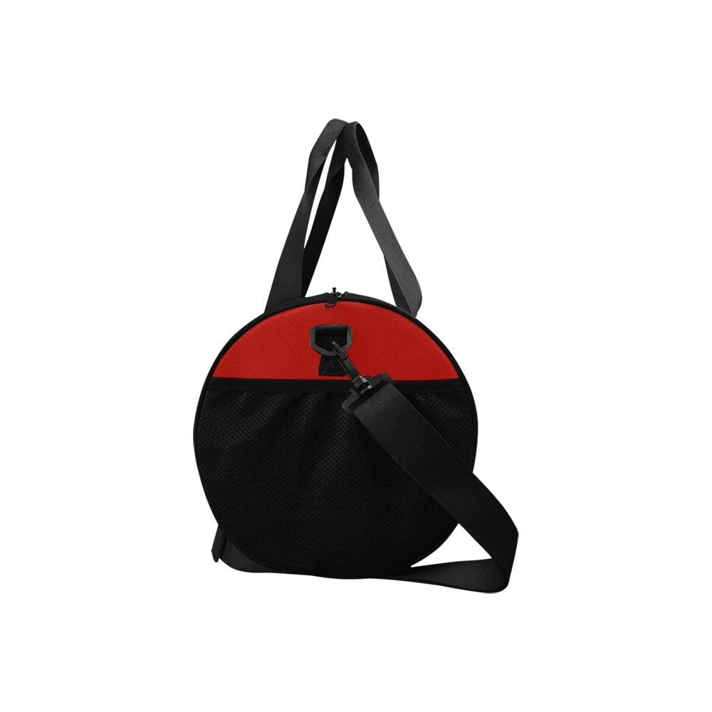 Custom-Print Carry-On Duffel – Solid Red