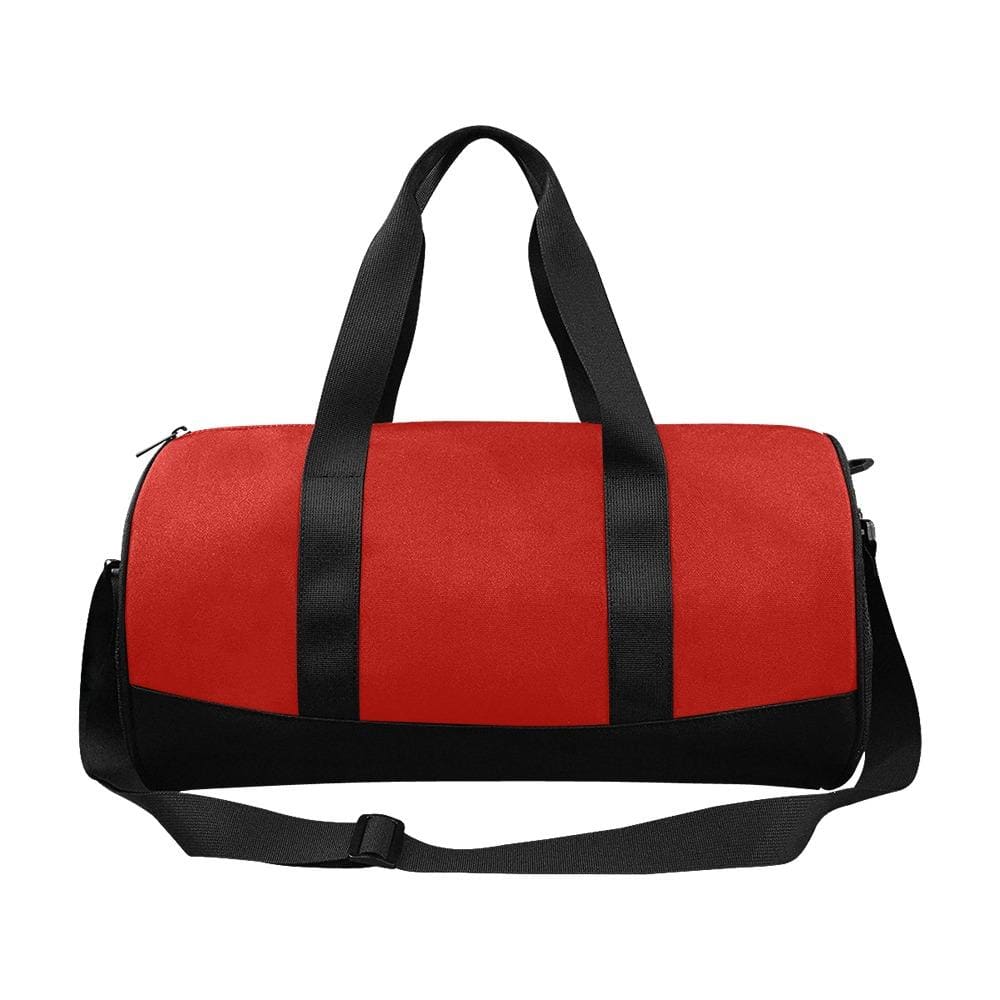 Custom-Print Carry-On Duffel – Solid Red