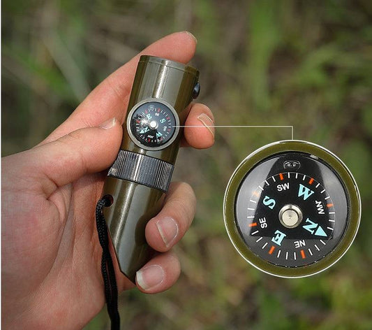 holding 7-In-1 Outdoor Survival Whistle 