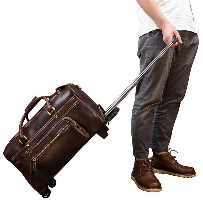  Executive Leather Travel Luggage front