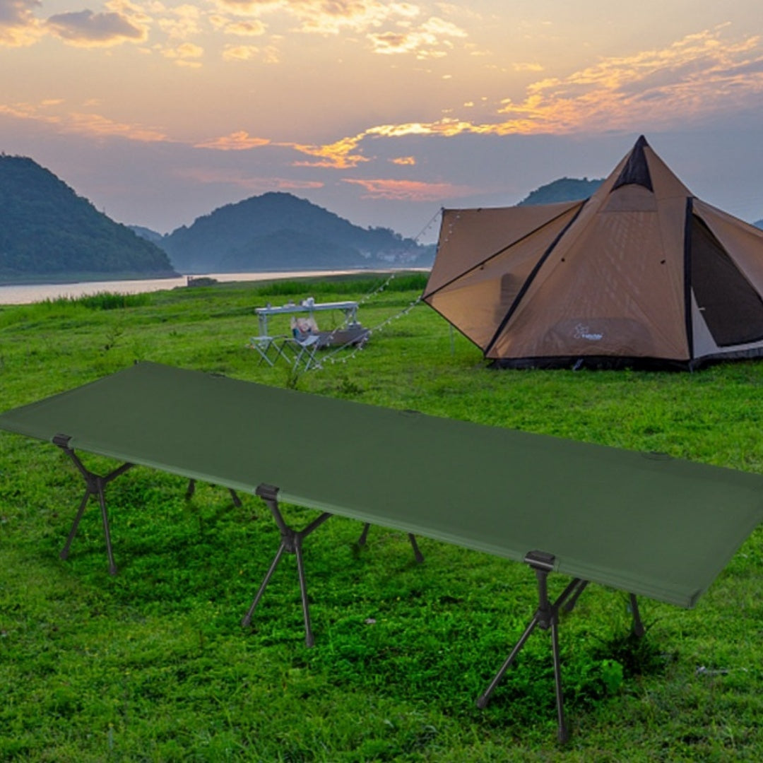 Portable Lightweight Folding Bed Travel Happy Outdoor Accessories