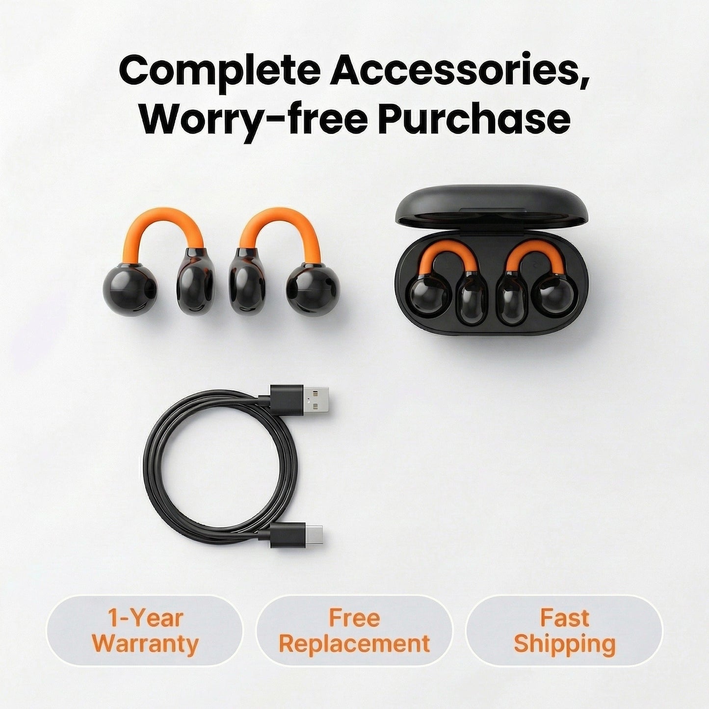 Clip-On Air Conduction Buds