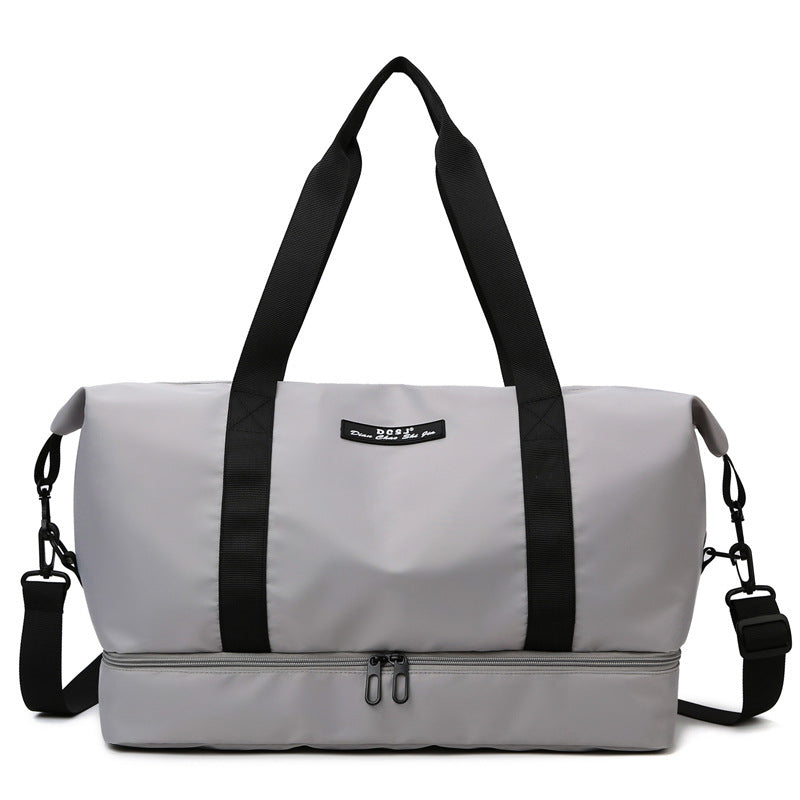 Women's Gym & Weekender Bag Waterproof Travel Duffle with Shoe Compartment