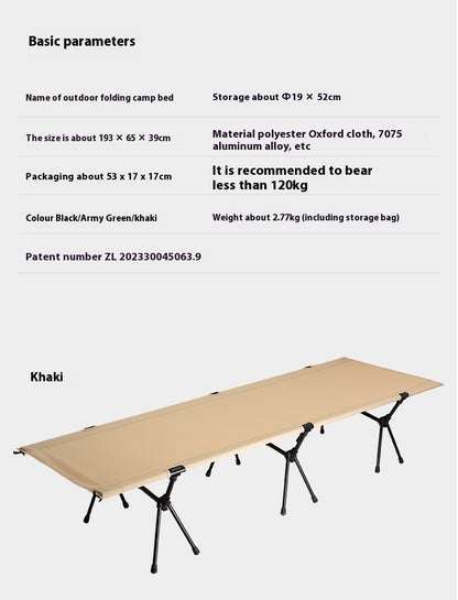 Portable Lightweight Folding Bed