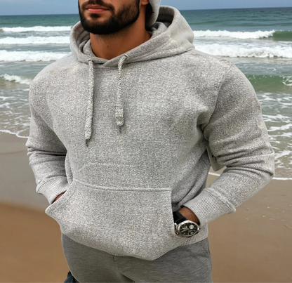 Half Moon Hoodie (Heather Pepper White)