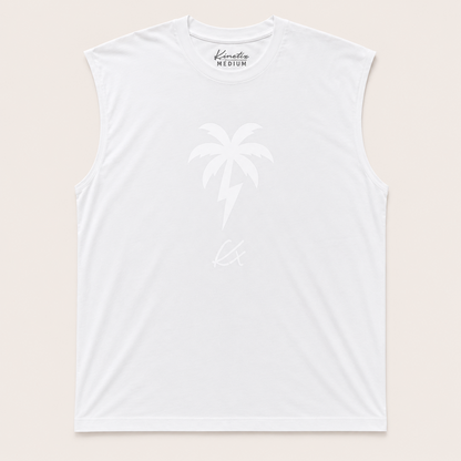 KX Thunder Palm Muscle Tee (Snow White)