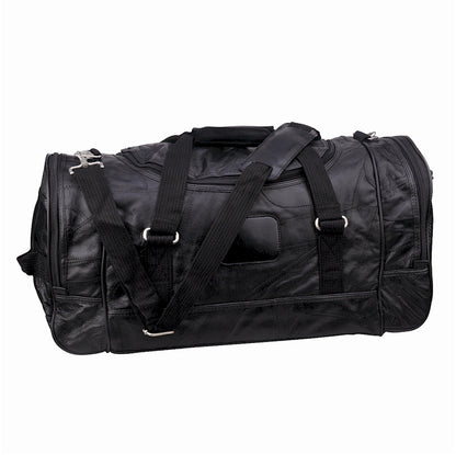 21-Inch Genuine Leather Duffle Bag
