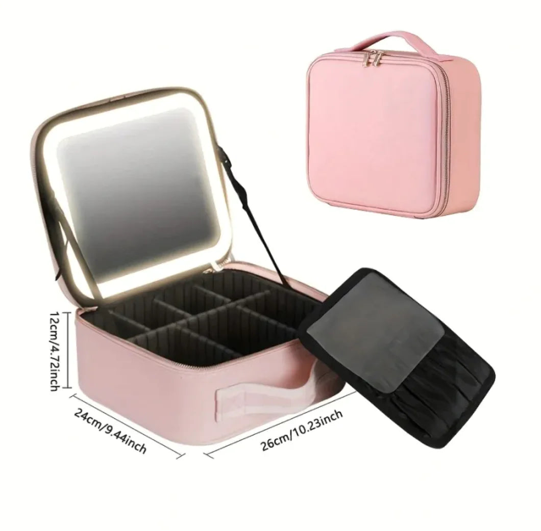 Mobile Vanity Case with 4K LED Mirror