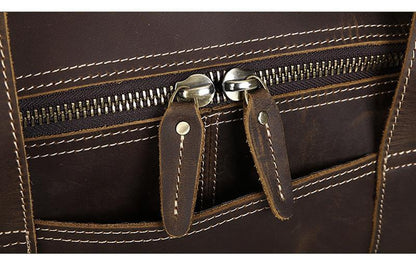 The Wainwright Weekender | Round  Vintage Leather Weekender