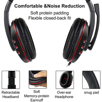Dragon Space G3600 Wired Gaming Headset – Stereo PC Headphones