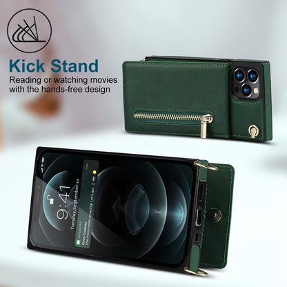 Slim iPhone Wallet Case with Crossbody Strap