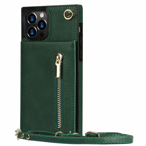 Slim iPhone Wallet Case with Crossbody Strap