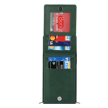 Slim iPhone Wallet Case with Crossbody Strap
