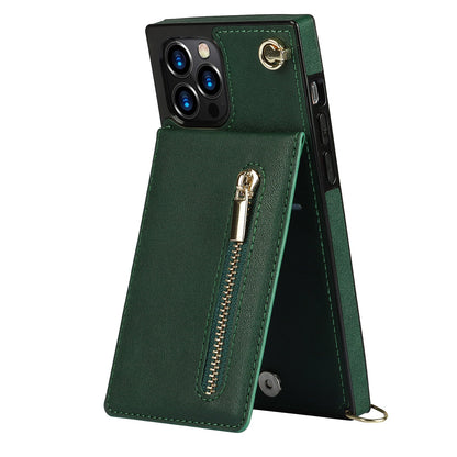 Slim iPhone Wallet Case with Crossbody Strap
