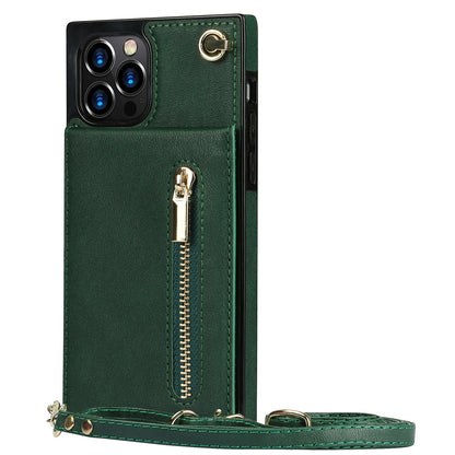 Slim iPhone Wallet Case with Crossbody Strap