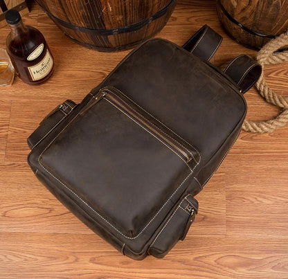 The Langley Backpack | Genuine Vintage Leather Backpack