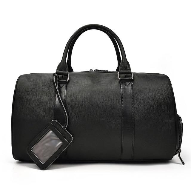 The Endre Vintage Leather Weekender Duffel
