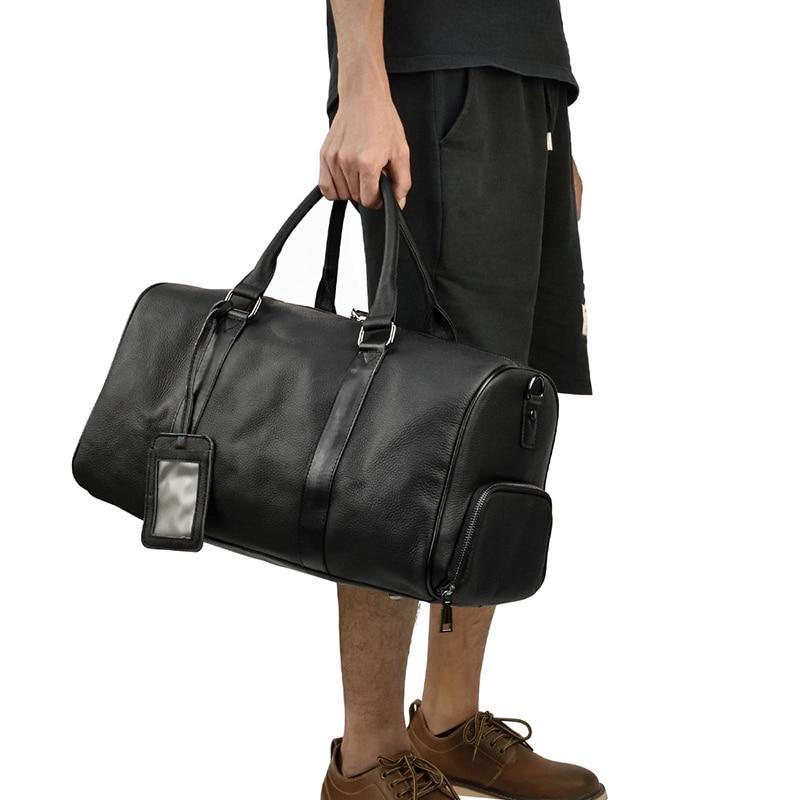 The Endre Vintage Leather Weekender Duffel
