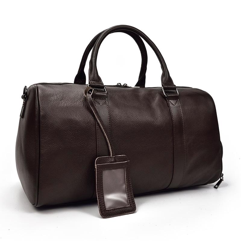 The Endre Vintage Leather Weekender Duffel