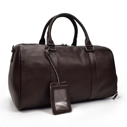 The Endre Vintage Leather Weekender Duffel