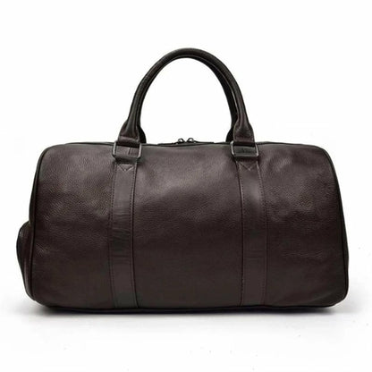 The Endre Vintage Leather Weekender Duffel