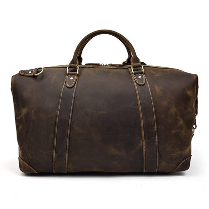 The Eira Vintage Leather Weekender Duffel