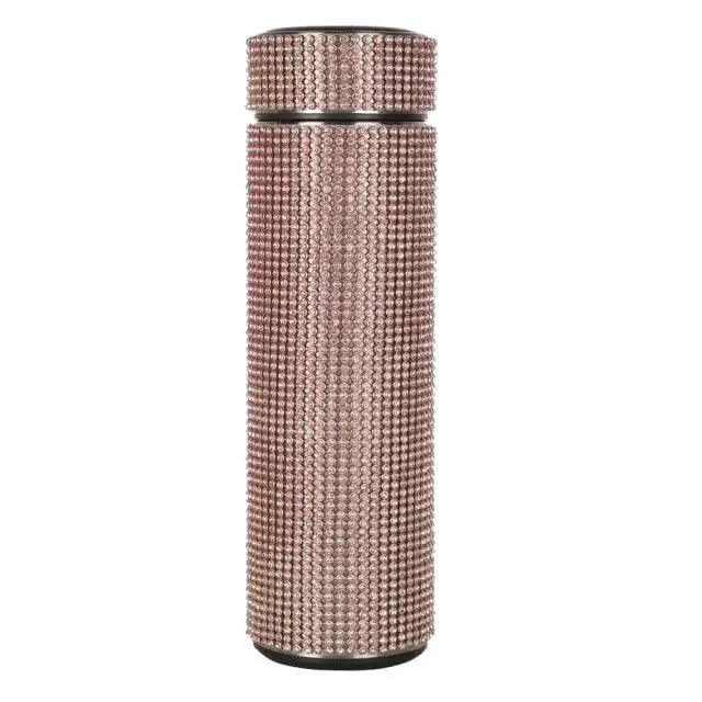 Sport Sterlling Creative Diamond Thermos Bottle Water Bottle Stainless Steel Smart Temperature Display Vacuum Flask Mug Gift for Men Women