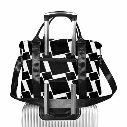 Large-Capacity Canvas Carry-On Duffel – Black